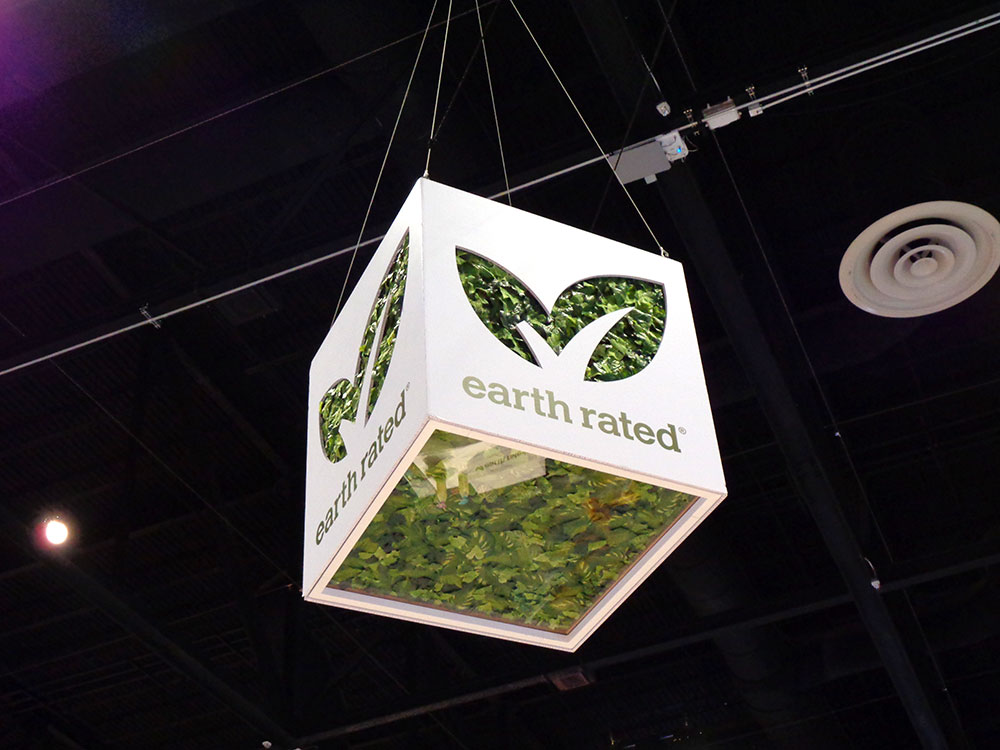 Custom Tradeshow Booth Design For Earth Rated 2019 Tradeshow