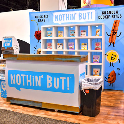 Tradeshow Booth Design for Nothin’ But Healthy Snack Bars