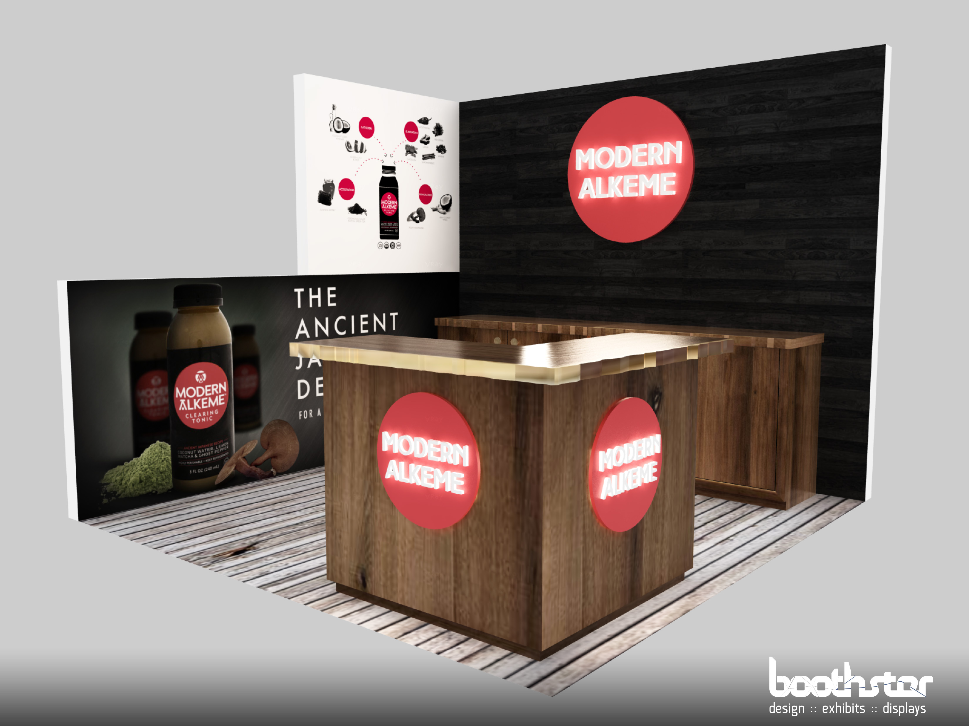 Tradeshow Booth Design for Modern Alkeme 2018