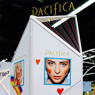 Custom Tradeshow Booth Design for Pacifica Beauty