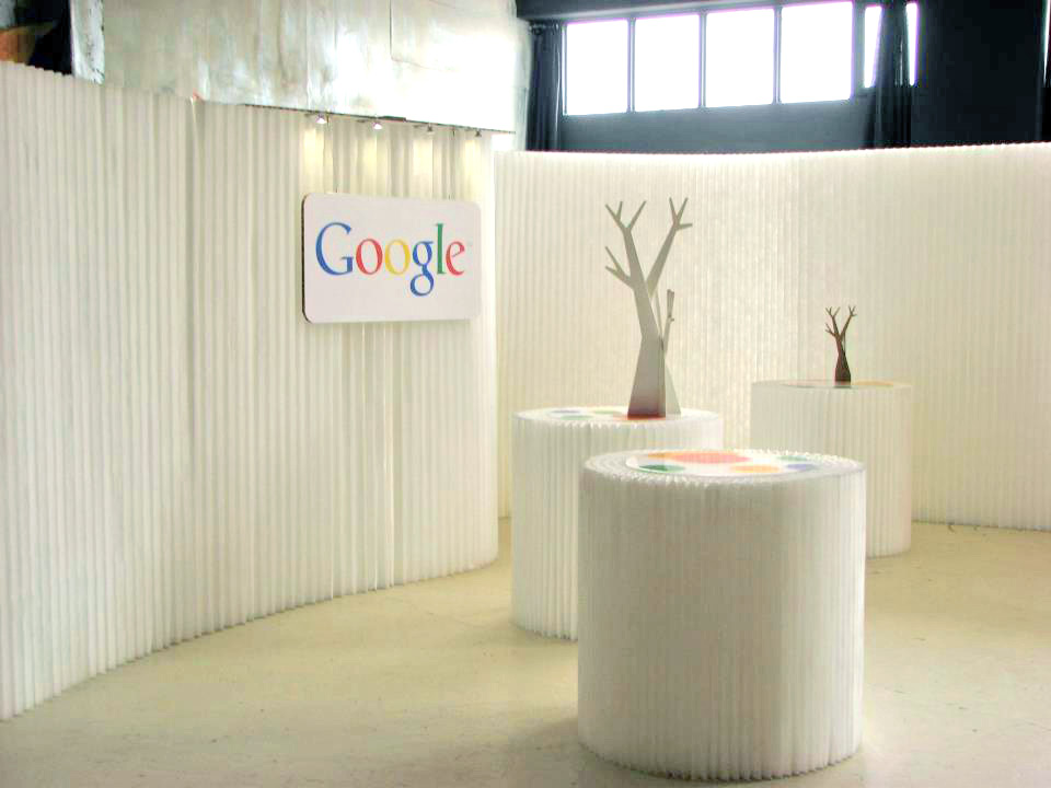 Custom tradeshow booth design for Google