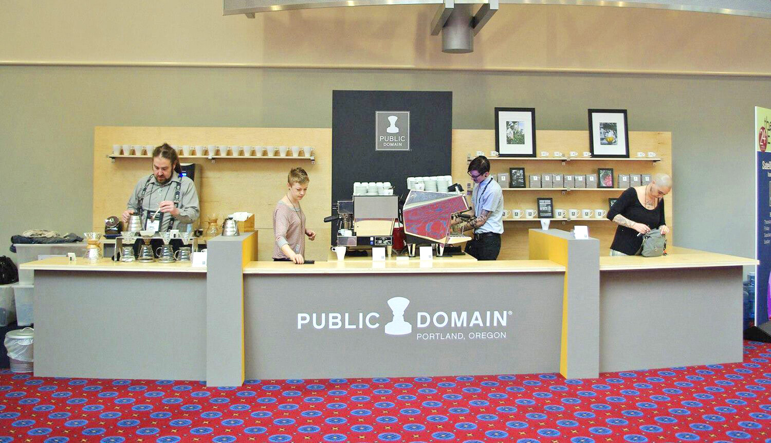 tradeshow booth design for coffee company