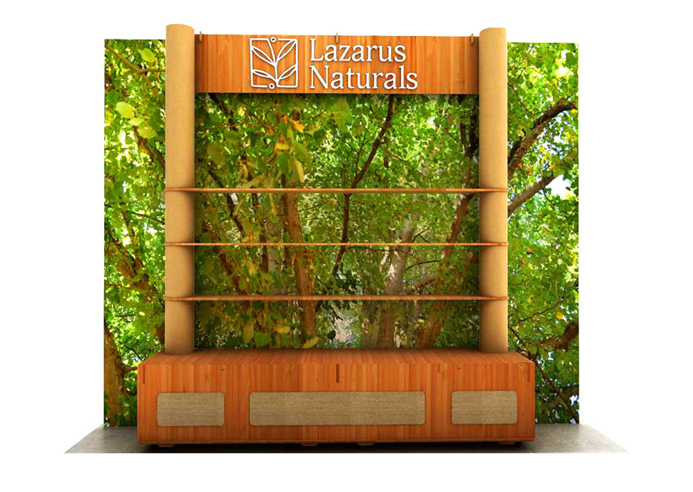 Tradeshow Booth Design for Lazarus Naturals