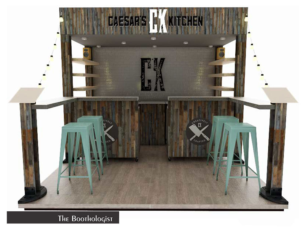 Tradeshow Booth Design For Caesar S Kitchen Frozen Dinners 2019